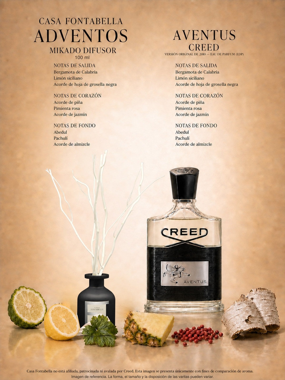 Mikado Adventos de 100 ml en envase negro — Casa Fontabella
