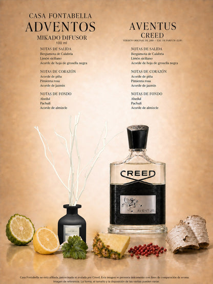 Mikado Adventos de 100 ml en envase negro — Casa Fontabella