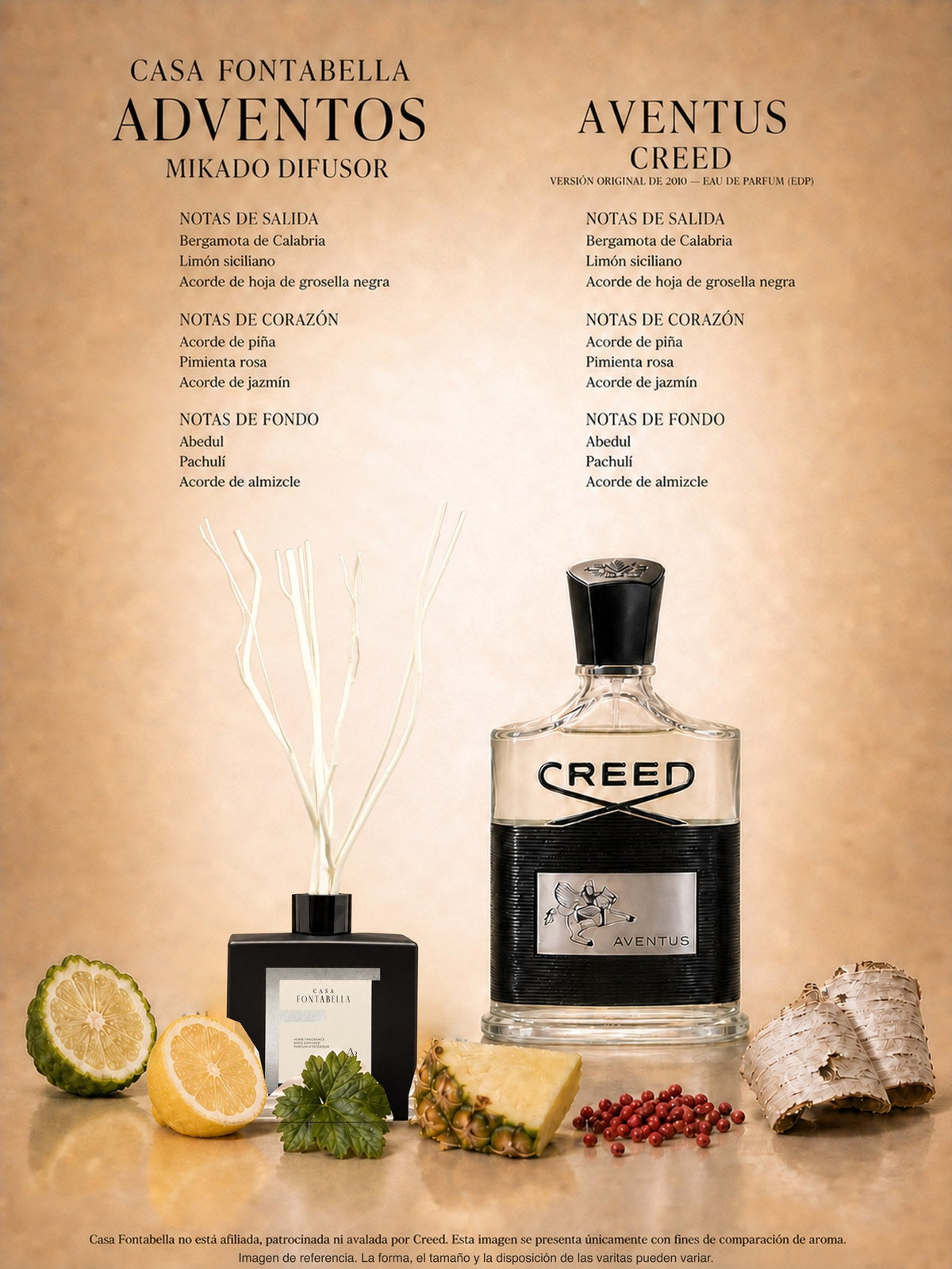 Mikado Adventos de 180 ml en envase negro — Casa Fontabella