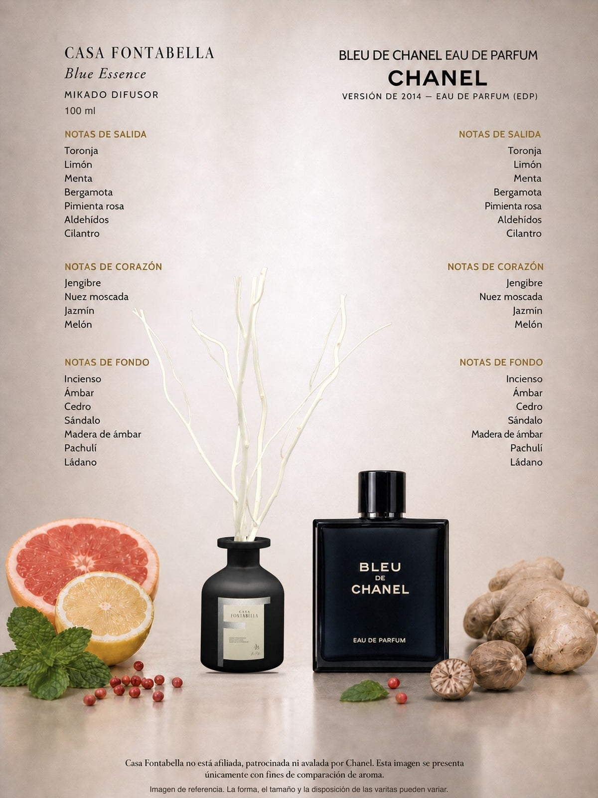 Mikado Blue Essence de 100 ml en envase negro — Casa Fontabella