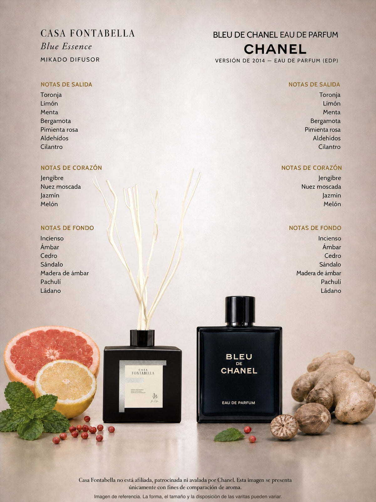 Mikado Blue Essence de 180 ml en envase negro — Casa Fontabella