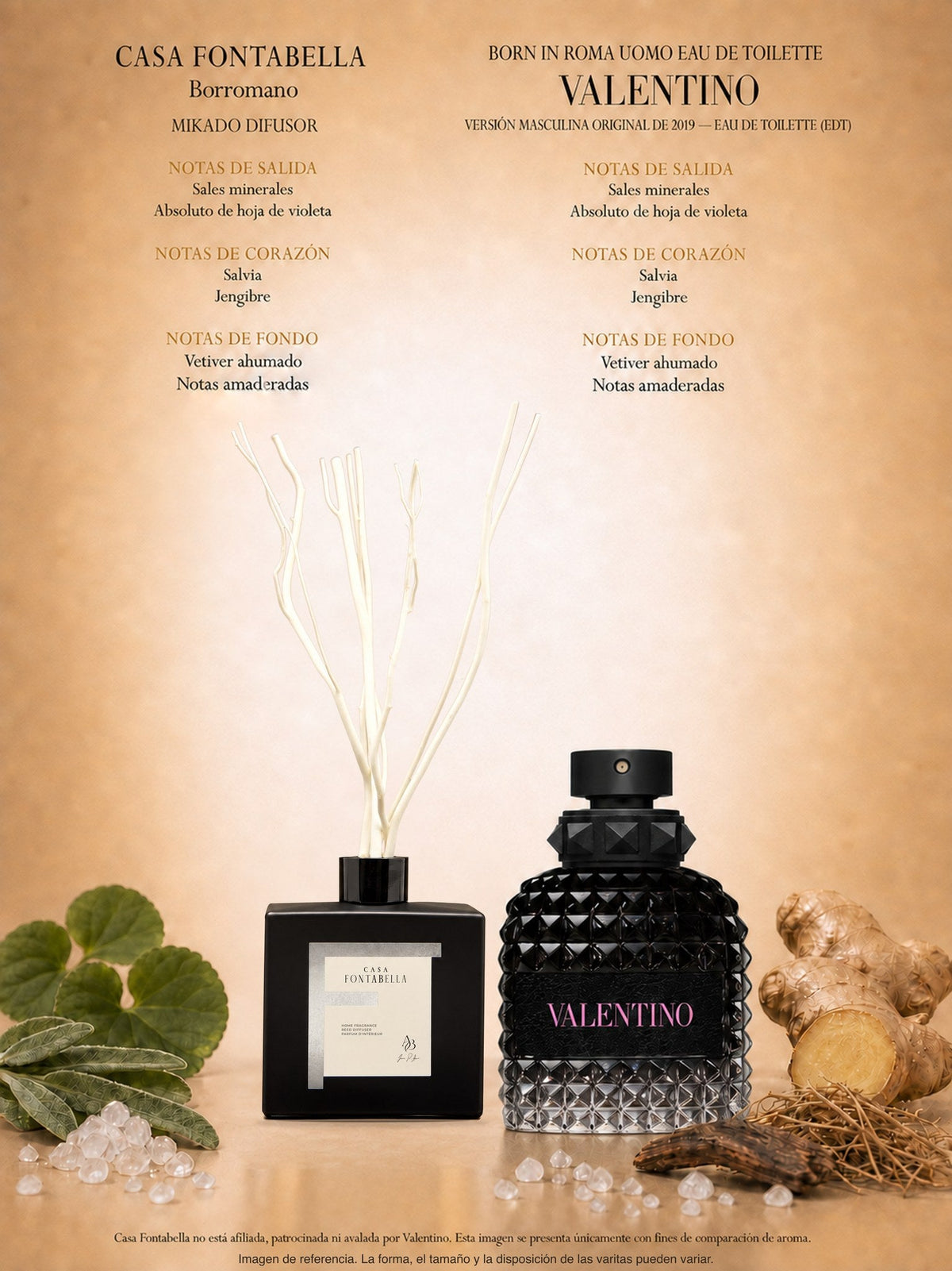 Mikado Borromano de 180 ml en envase negro — Casa Fontabella