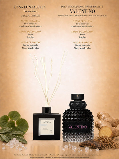 Mikado Borromano de 180 ml en envase negro — Casa Fontabella