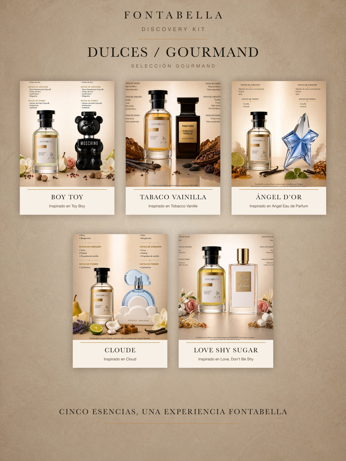 Viales de 5 ml del Discovery Kit — Dulces / Gourmand de Fontabella