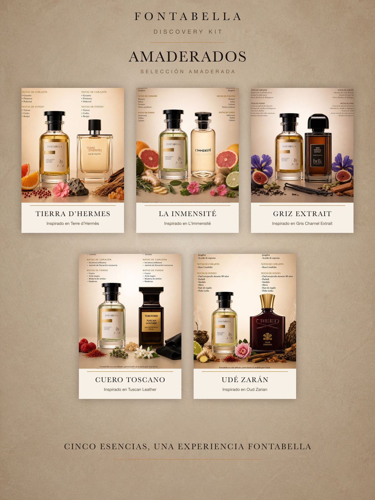 Viales de 5 ml del Discovery Kit — Amaderados de Fontabella