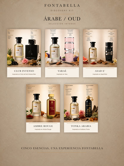 Viales de 5 ml del Discovery Kit — Árabe / Oud de Fontabella