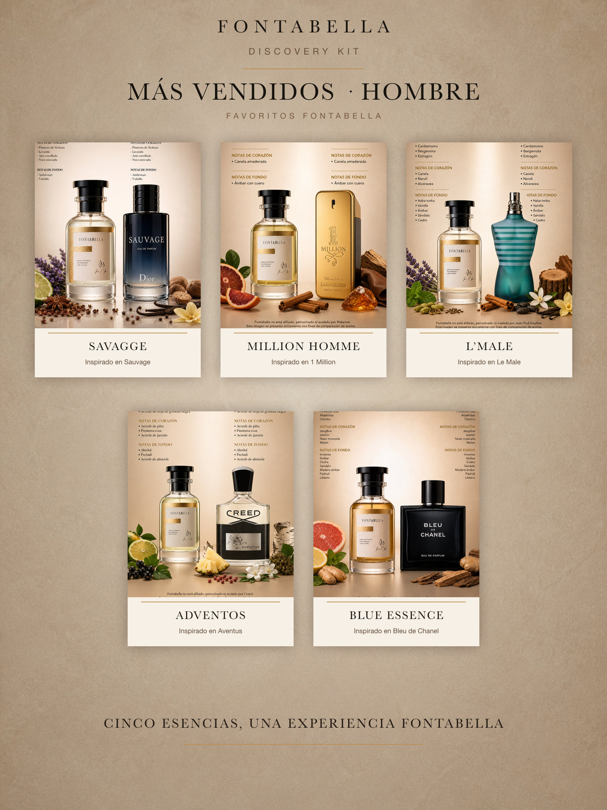 Viales de 5 ml del Discovery Kit — Más Vendidos — Hombre de Fontabella
