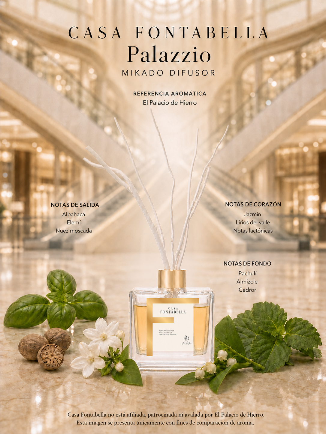 Mikado Palazzio de Casa Fontabella junto a su inspiración: Palacio de Hierro: Palace