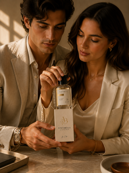 Perfume Bakará 540 de Fontabella en un ambiente cálido, fragancia unisex