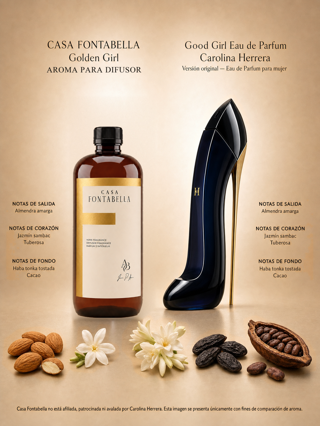 Aceite para difusor Golden Girl de Casa Fontabella