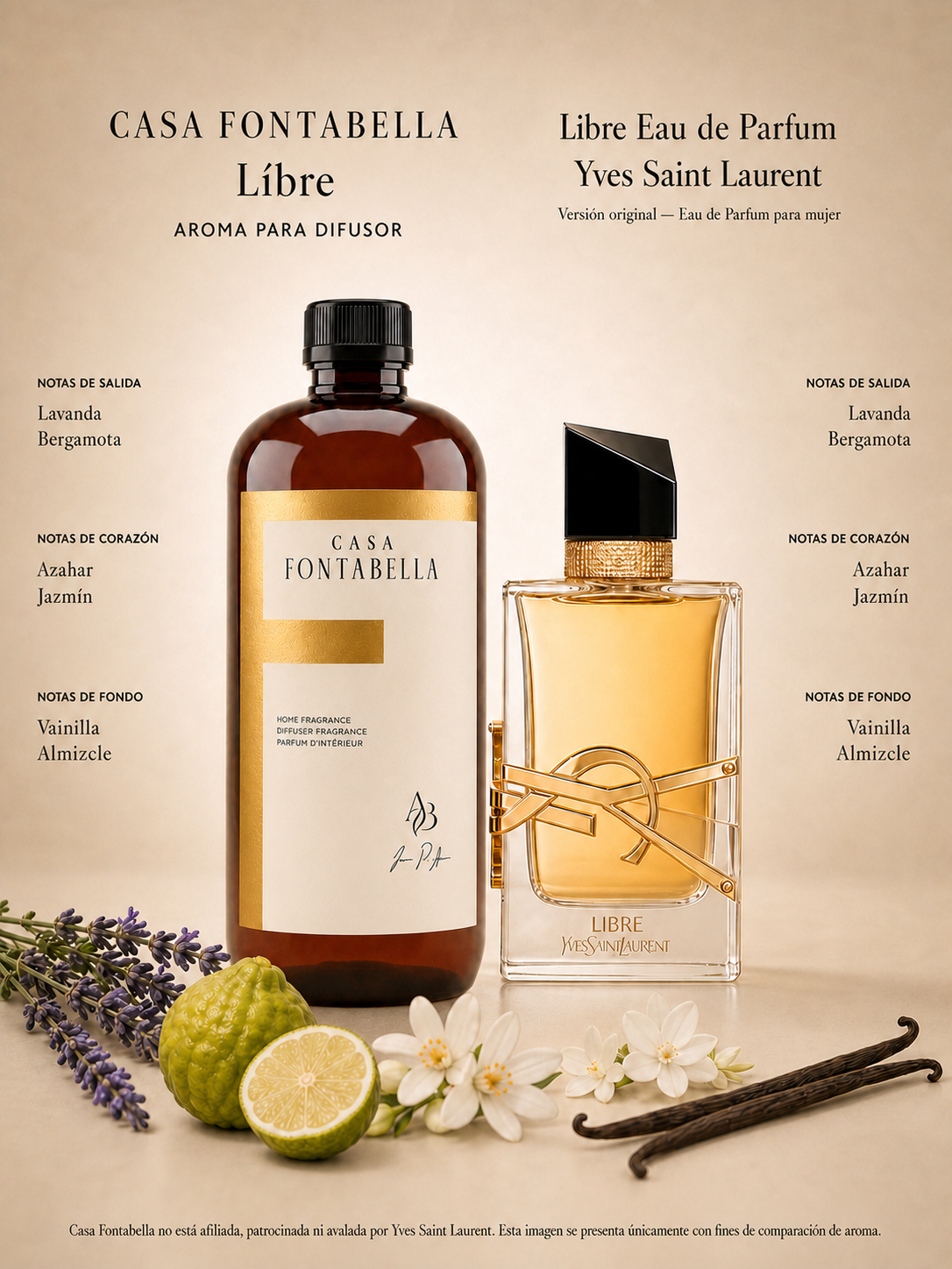Aceite para difusor Líbre de Casa Fontabella