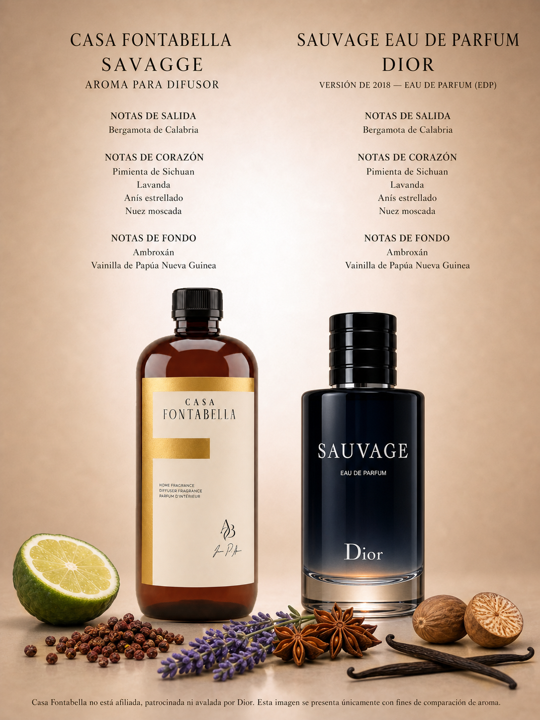 Aceite para difusor Savagge de Casa Fontabella