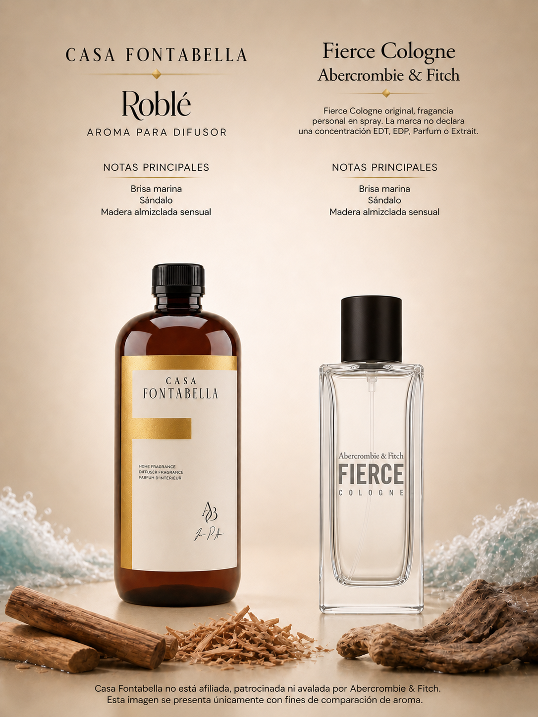 Aceite para difusor Roblé de Casa Fontabella