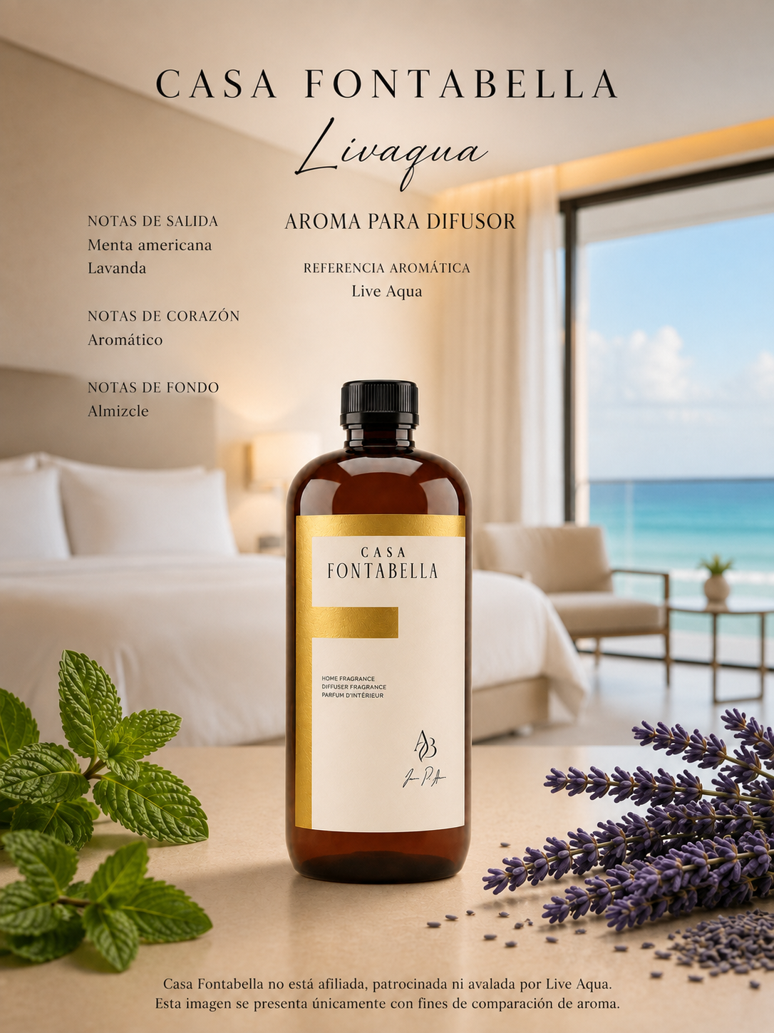 Aceite para difusor Livaqua de Casa Fontabella