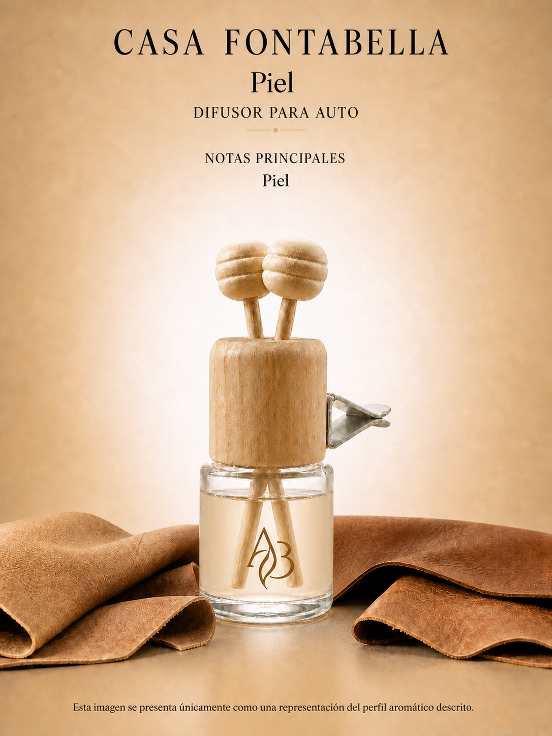 Aromatizante para auto Piel de Casa Fontabella