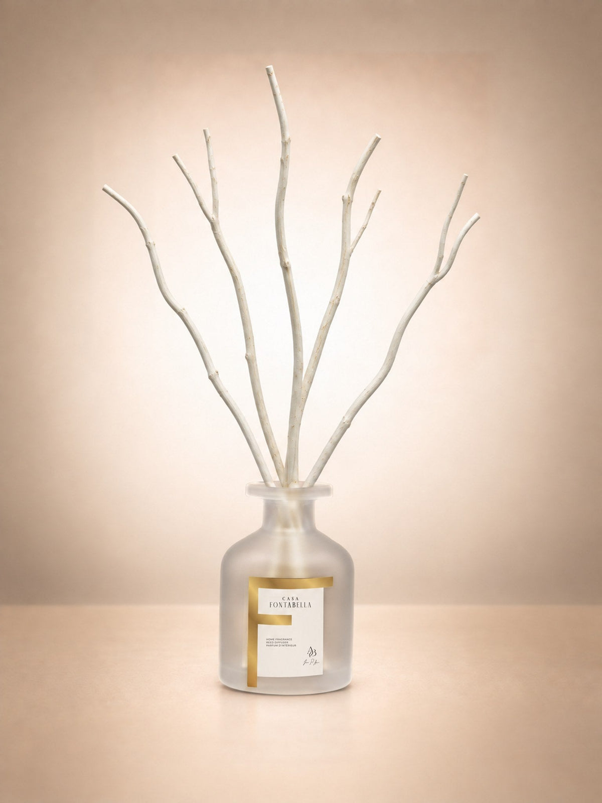 Mikado Líbre · frasco de 100 ml, envase esmerilado dorado
