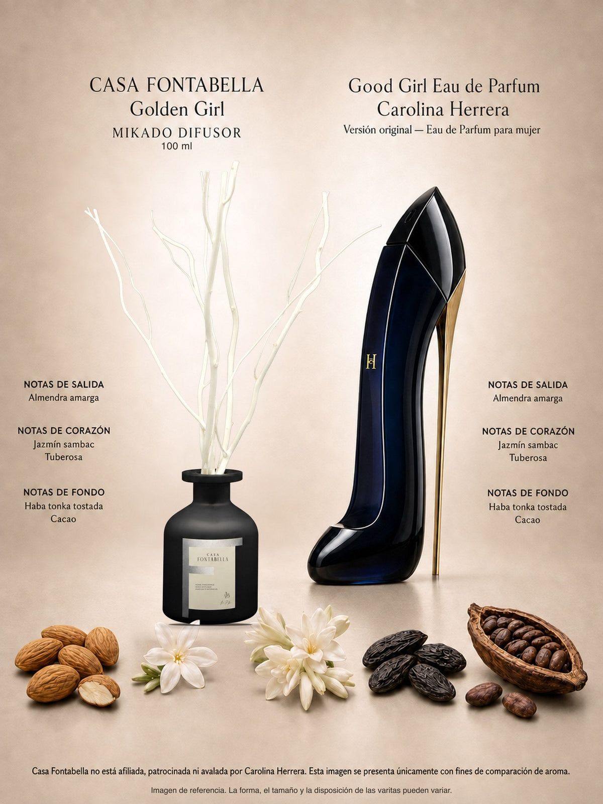 Mikado Golden Girl de 100 ml en envase negro — Casa Fontabella