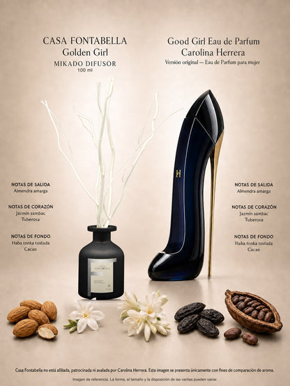 Mikado Golden Girl de 100 ml en envase negro — Casa Fontabella