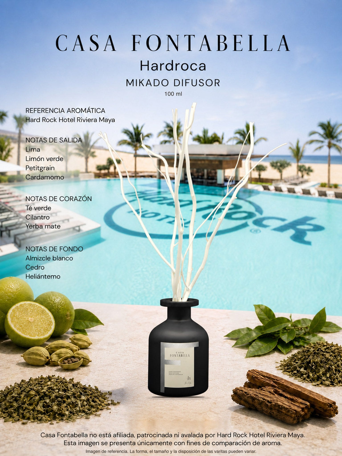 Mikado Hardroca de 100 ml en envase negro — Casa Fontabella