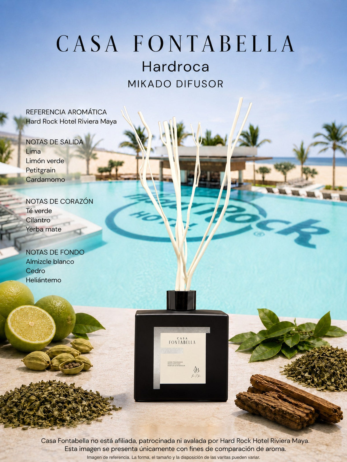 Mikado Hardroca de 180 ml en envase negro — Casa Fontabella