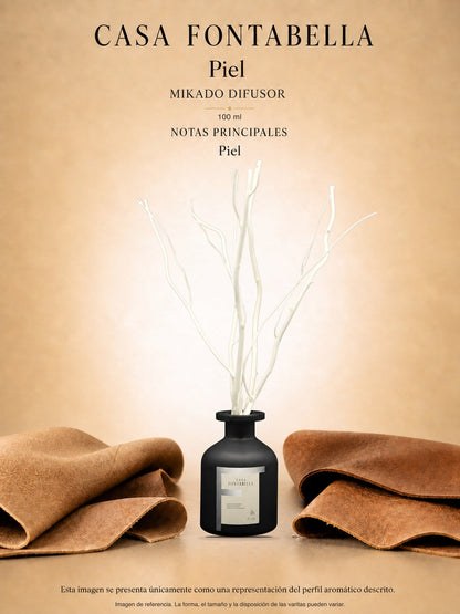 Mikado Piel de 100 ml en envase negro — Casa Fontabella
