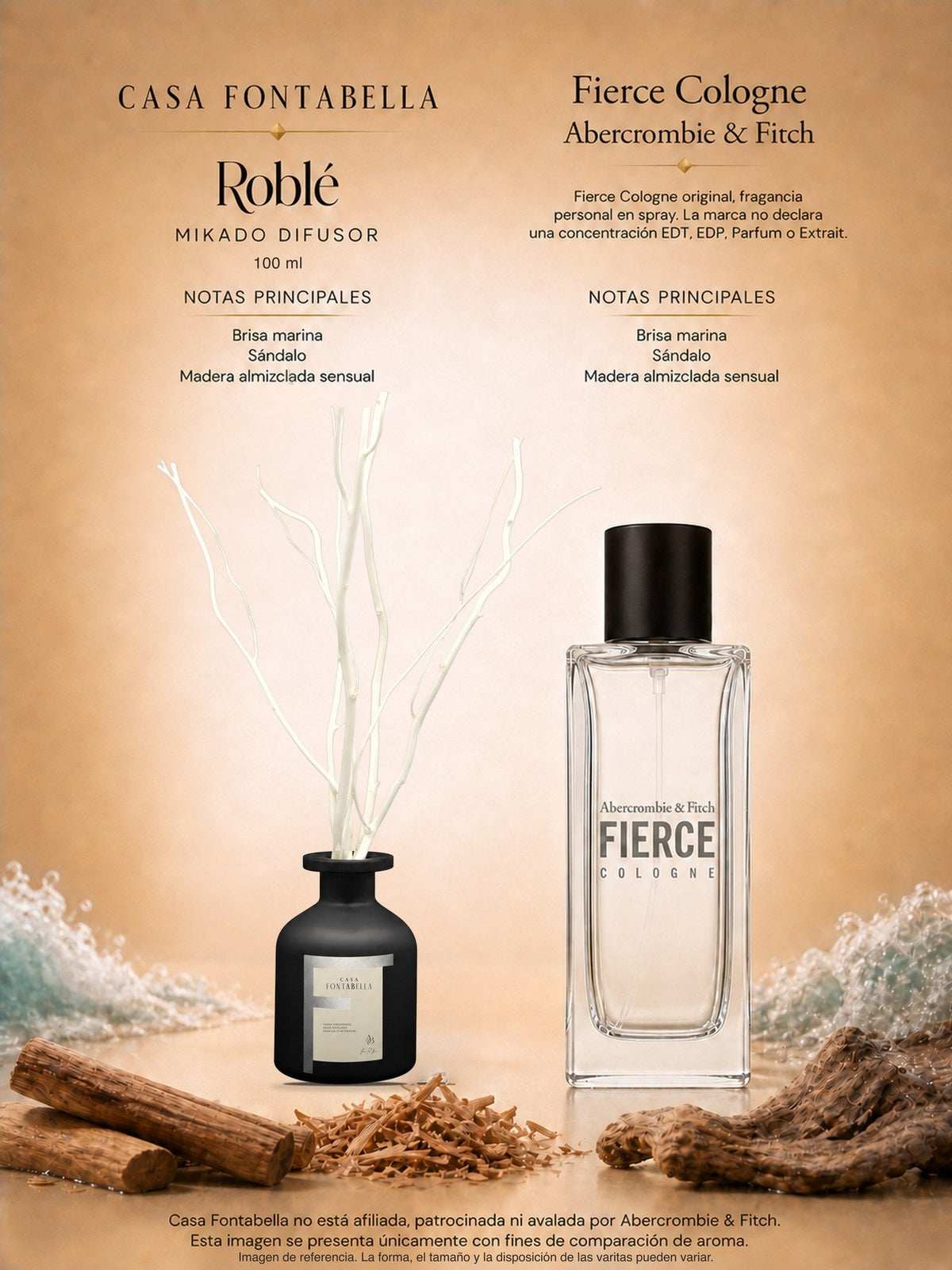 Mikado Roblé de 100 ml en envase negro — Casa Fontabella