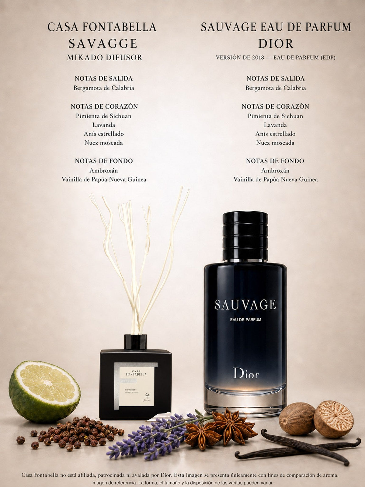 Mikado Savagge de 180 ml en envase negro — Casa Fontabella